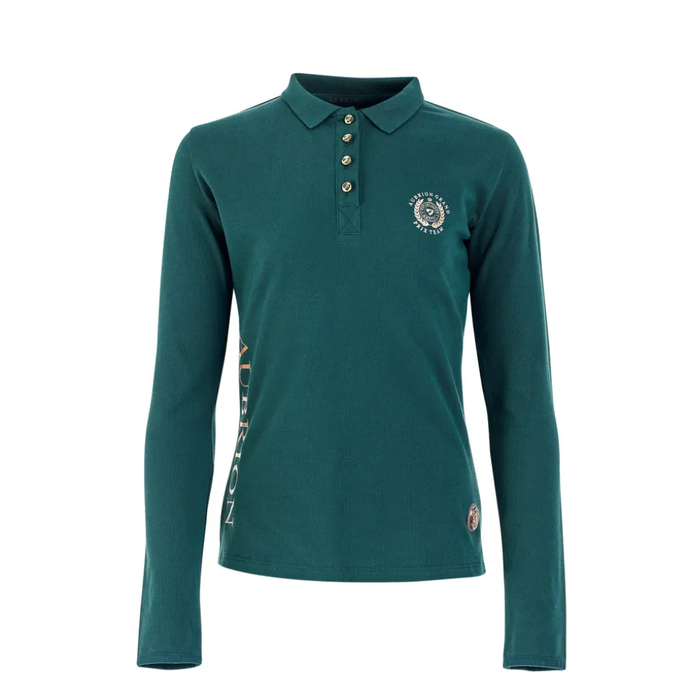 Aubrion Team Long Sleeve Polo - Young Rider