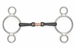Black Sweet Iron Two Ring Gag