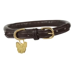 Digby & Fox Rolled Leather Dog Collar
