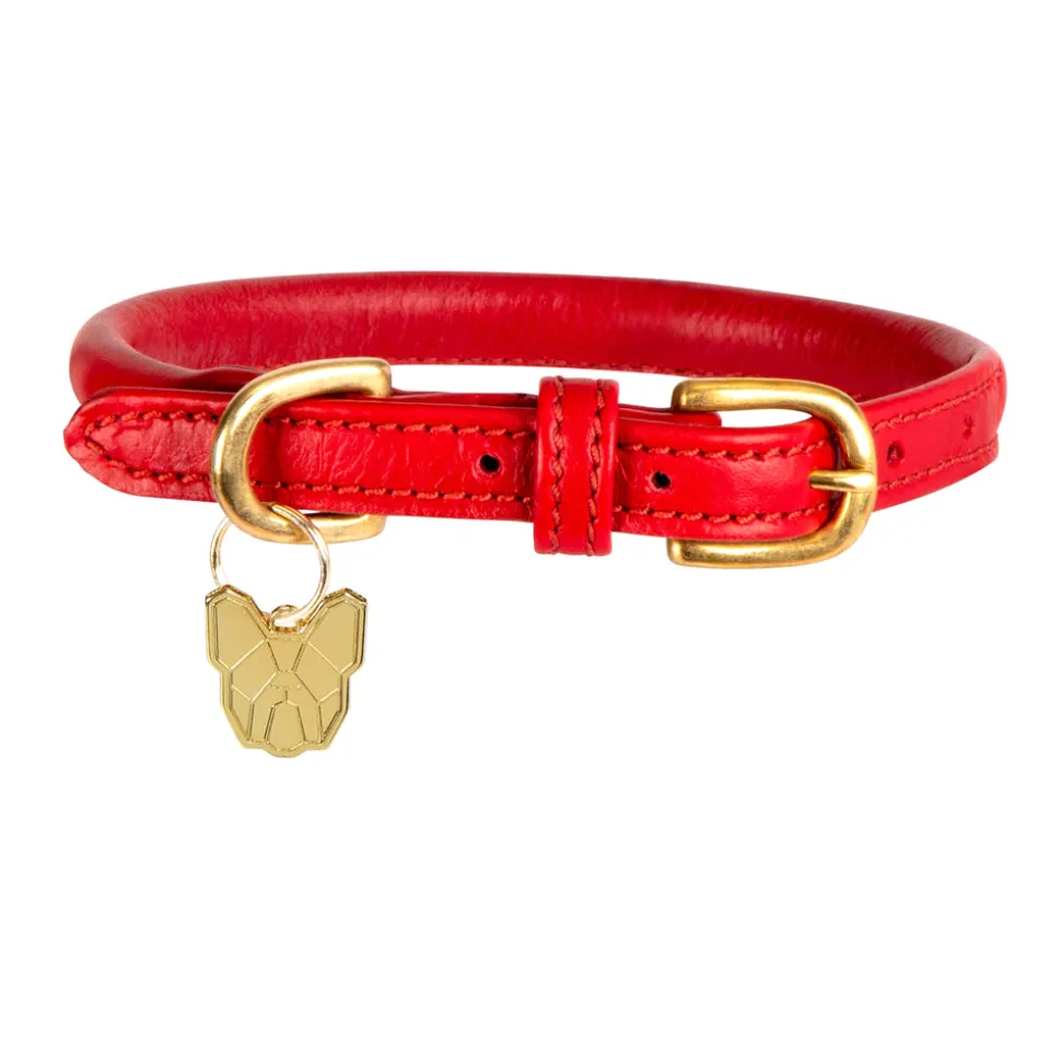 Digby & Fox Rolled Leather Dog Collar