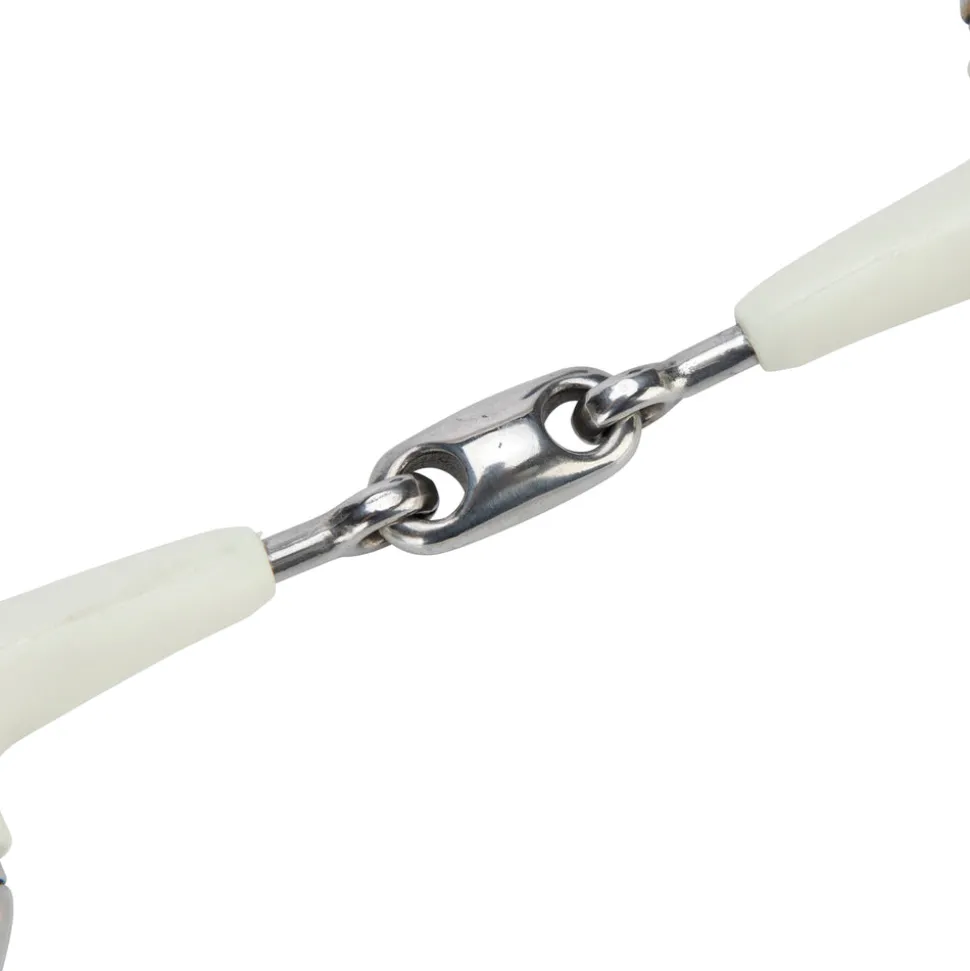 EquiKind Softie Flat Ring Eggbutt Peanut Link