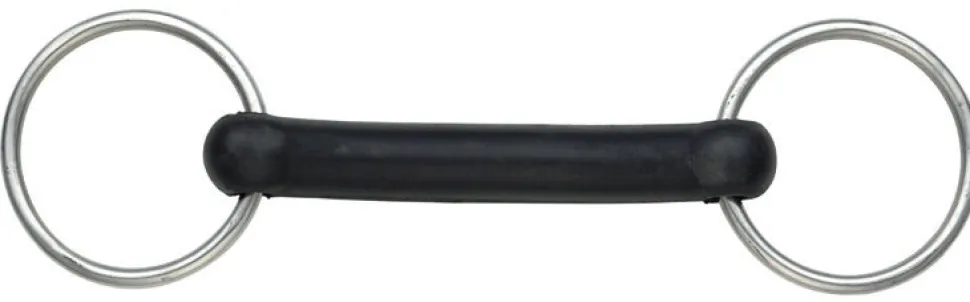 Flexible Rubber Mouth Snaffle