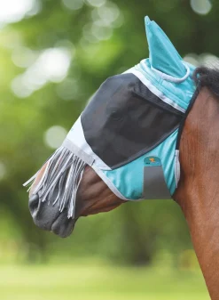 FlyGuard Pro Deluxe Fly Mask with Nose Fringe