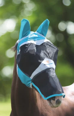FlyGuard Pro Fine Mesh Fly Mask with Ears & Nose